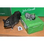 A BESWICK VIETNAMESE POT-BELLIED PIG, G189 AND A BOXED Vietnamese Pot-Bellied Piglet G213 (2) (