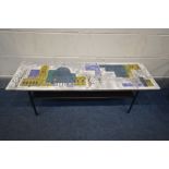 JOHN PIPER FOR TERRANCE CONRAN (1903-1992) a London skyline coffee table, Formica top detailing