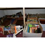 BOOKS, a large collection of 230+ titles in twelve boxes, works include eleven volumes of World of
