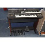A YAMAHA ELECTONE EL7 ELCTRIC ORGAN with bass pedals and two keyboards ( PAT pass and working) all
