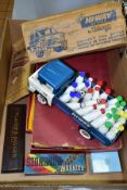 A BOXED TRI-ANG HI-WAY SERIES PRESSED STEEL MILK LORRY, No.TM6626, complete with a full load of