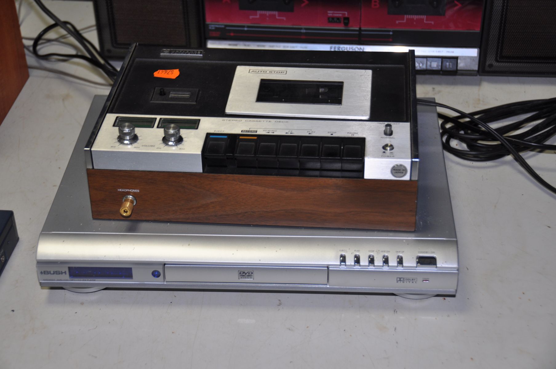 A SONY MD313 MICRO HI FI with Mini Disc, CD, Tape and matching speakers with remote, a Ferguson - Image 3 of 7