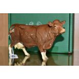 A BOXED BESWICK SPECIAL EDITION LIMOUSIN COW, No.3075B, special colourway produced for The Beswick