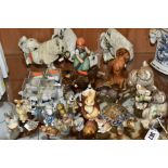 A COLLECTION OF WADE WHIMSIES, BESWICK ANIMALS AND OTHER SMALL ORNAMENTS, including Beswick Koala