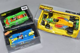 TWO BOXED GB TRACK PORSCHE 917 SPYDER SLOT RACIING CAR MODEL,S Interserie 1971, No.GB3 and 1000 KM