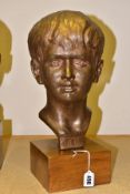 CHARLES D'ORVILLE PILKINGTON JACKSON ARSA, FRBS (1887-1973), 'NEIL', a bronze bust of the artist's