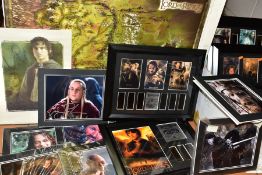 LORD OF THE RINGS FILM MEMORABILIA comprising eight framed limited edition film cells, collectors