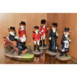 A SET OF SIX BORDER FINE ARTS STUDIO ENESCO LTD RESIN THE REYNARD ESTATE SCULPTURES, comprising