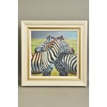 TONY FORREST (BRITISH 1961) 'NEAREST AND DEAREST', a limited edition print of zebras 50/195,