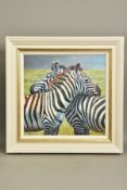 TONY FORREST (BRITISH 1961) 'NEAREST AND DEAREST', a limited edition print of zebras 50/195,