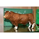 A BOXED BESWICK SPECIAL EDITION LIMOUSIN BULL, No.2463B, special colourway produced for The