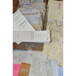 LEGAL DOCUMENTS: a large collection of indentures, mortgages, appointments, releases and plans, etc,