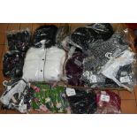VARIOUS CLOTHING, to include Studio Outerwear white hooded coat, size 24, Studio Outerwear black