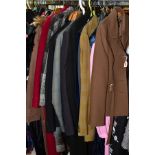 LADIES AND MENS WEAR, including ladies Windsmoor jacket size 14, Eastex coat size 14, Tricoville