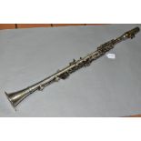 A SUPERTONE PLATED CLARINET