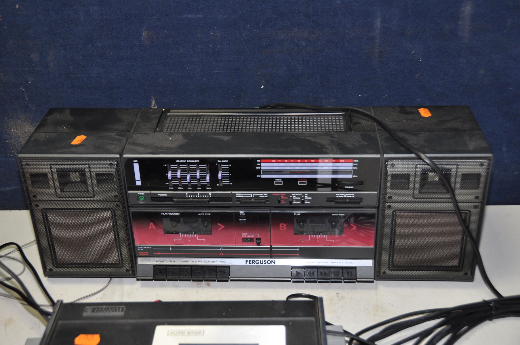 A SONY MD313 MICRO HI FI with Mini Disc, CD, Tape and matching speakers with remote, a Ferguson - Image 4 of 7