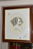 JOHN WATERHOUSE (BRITISH 1967) SPRINGER SPANIEL, a head portrait of a dog, signed and dated