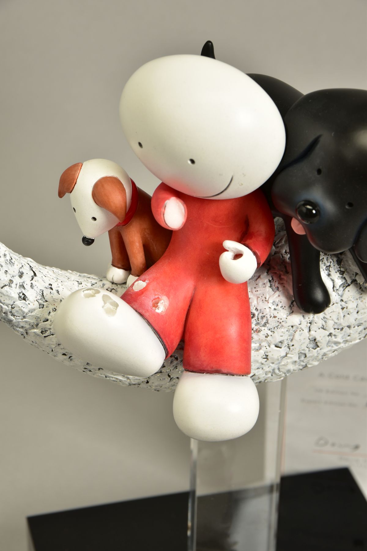 DOUG HYDE (BRITISH 1972) 'CATCH A FALLING STAR', an export edition sculpture of a boy and dog 46/ - Image 2 of 6