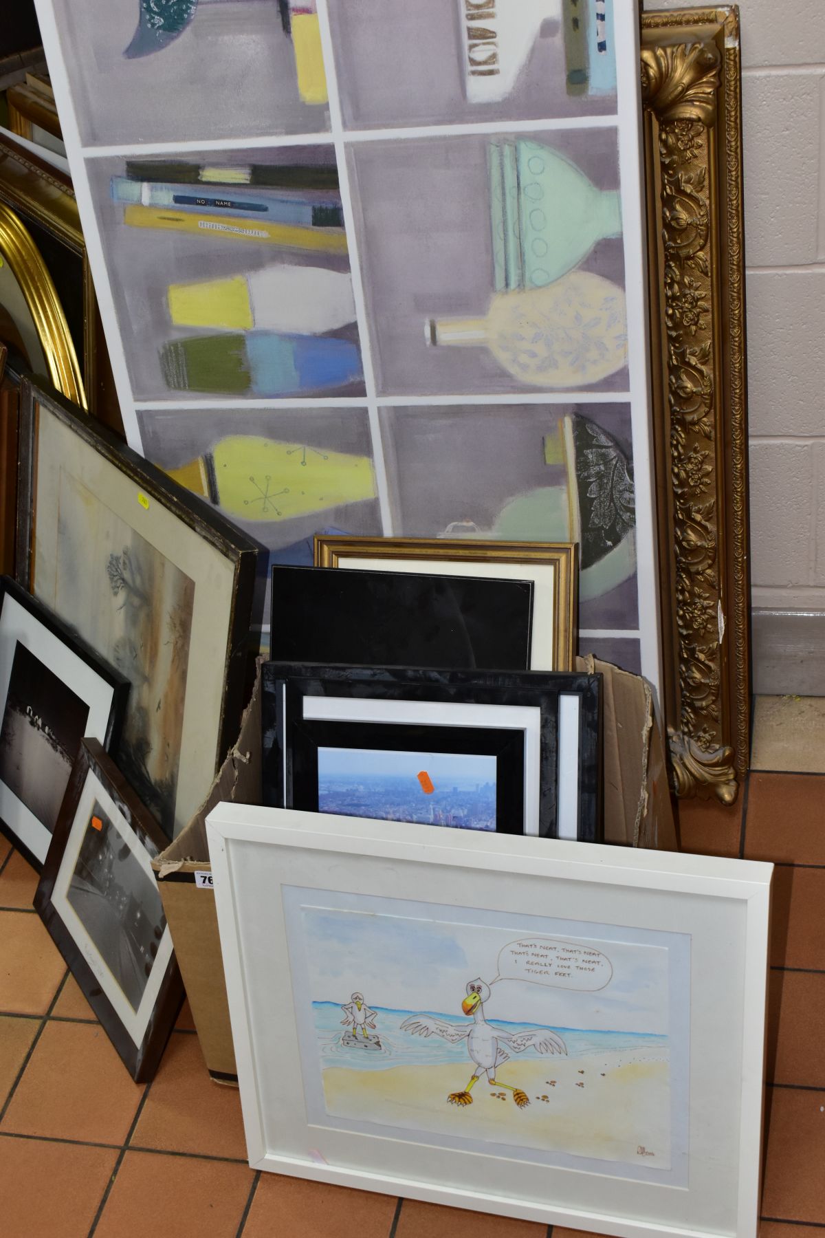 PAINTINGS AND PRINTS etc, to include a watercolour of a Swallow by Raymond Stanger, framed, - Image 2 of 9