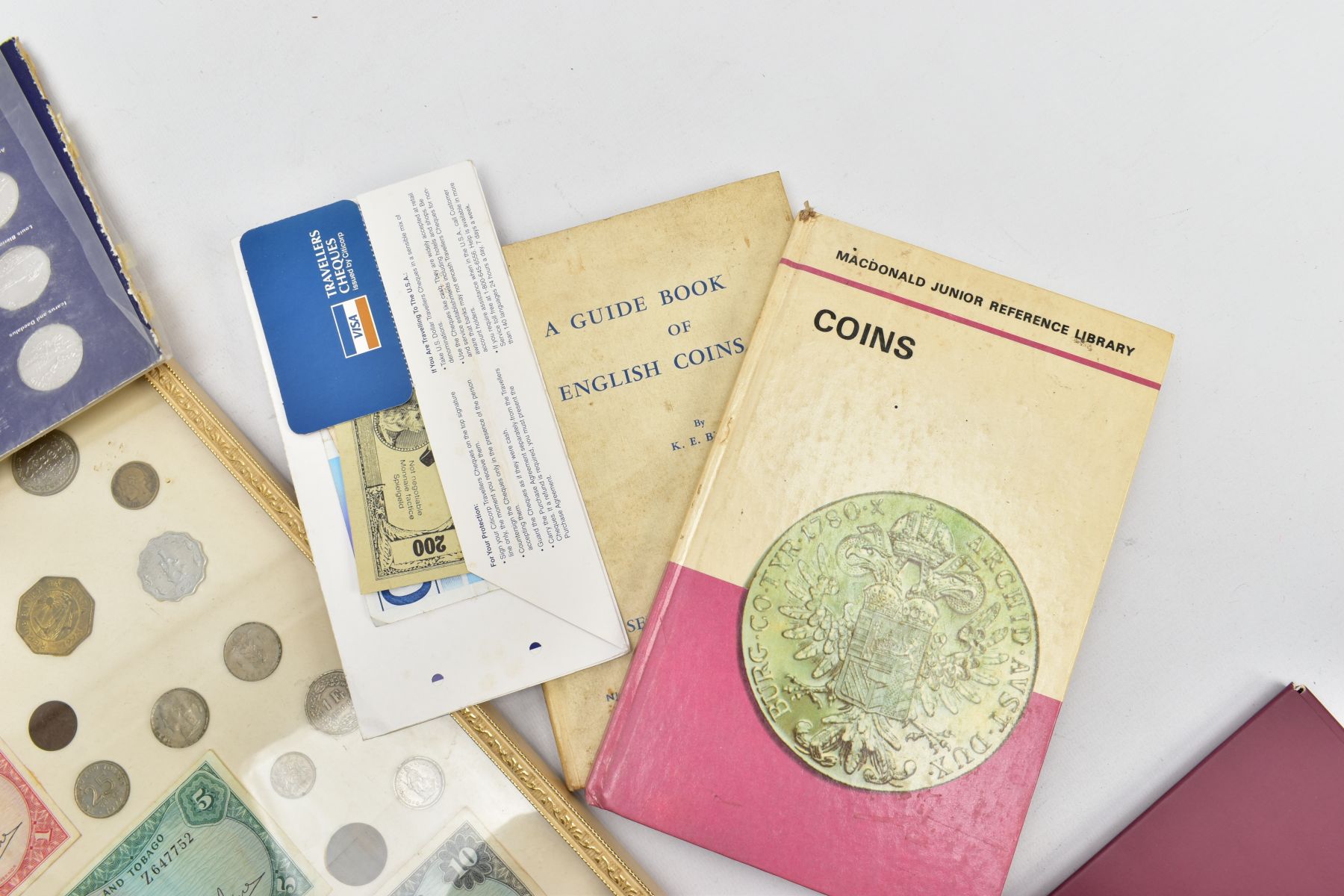 A LARGE PLASTIC TRAY OF MIXED COINS to include a framed display of coin and banknotes, some Shell - Image 8 of 10