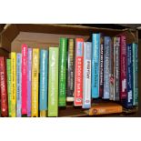 A BOX OF MODERN COOKERY BOOKS, including The Hairy Bikers (Eat For Life, Fast Food, One Pot Wonders,
