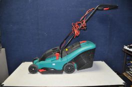 A BOSCH ROTAK 34 ELECTRIC LAWN MOWER with grass box ( PAT pass and working)