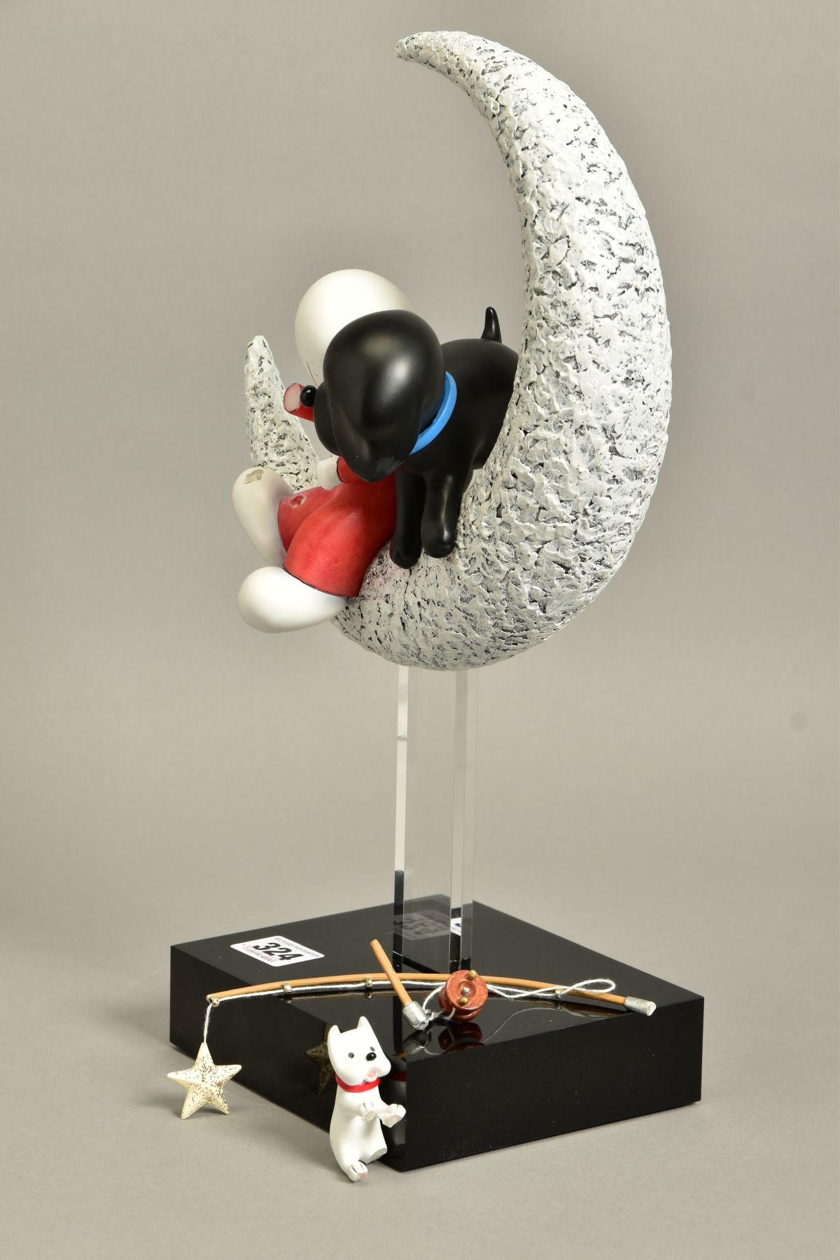 DOUG HYDE (BRITISH 1972) 'CATCH A FALLING STAR', an export edition sculpture of a boy and dog 46/ - Image 6 of 6