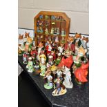A COLLECTION OF SIXTY ONE NOVELTY FOX ORNAMENTS AND SCULPTURES to include Enesco Beatrix Potter
