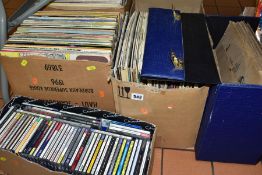 THREE TRAYS AND A CASE CONTAINING A LARGE QUANTITY OF CLASSICAL LPs AND 78s along with two trays