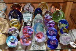 TWENTY FIVE CAITHNESS GLASS PAPERWEIGHTS, including 'Inner Circle', 'Nemesis', 154/750, '