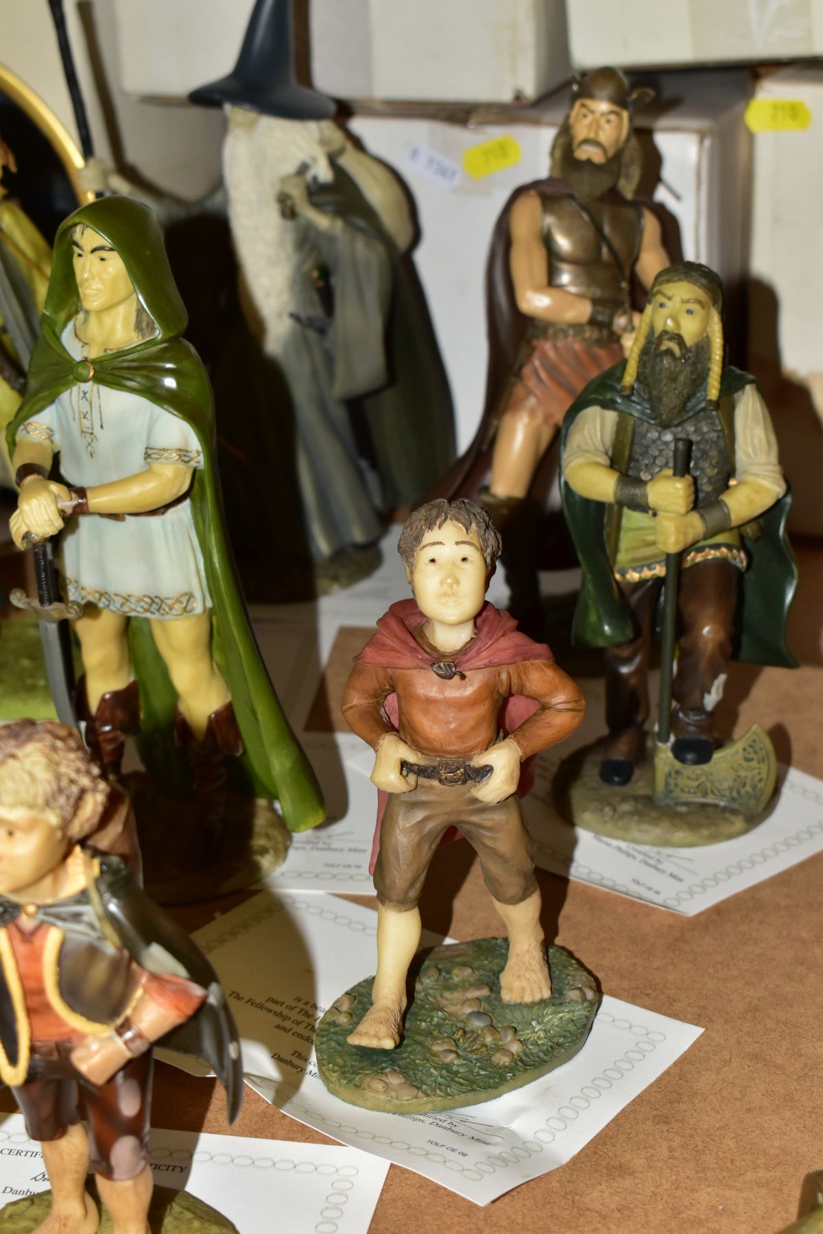 DANBURY MINT: THE LORD OF THE RINGS, a collection of nine resin figures (The Fellowship of the Ring) - Image 2 of 6