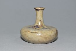 AN EDMOND LACHENAL (FRANCE 1855-1948), squat form vase, slender neck and flared rim, painted marks