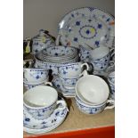 MASONS 'DENMARK' PATTERN TEA WARES, etc, comprising fifteen cups, fourteen saucers, two larger