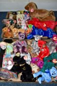 A QUANTITY OF ASSORTED TY BEANIE BUDDIES & BEANIE BABIES, all with tags, (sd), all appear complete