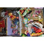 THREE BOXES OF MCDONALDS HAPPY MEAL TOYS, the majority sealed in bags, themes comprising Lego