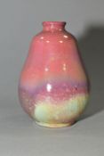 ALPHONSE CYTERE (FRANCE 1861-1941) for Ramberville Pottery, a pear shaped vase covered in an