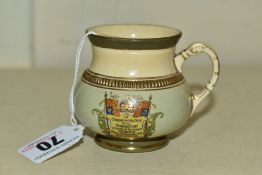 JAMES MACINTYRE EDWARD VII CORONATION CRESTED WARE MINIATURE CUP, printed and painted marks to base,