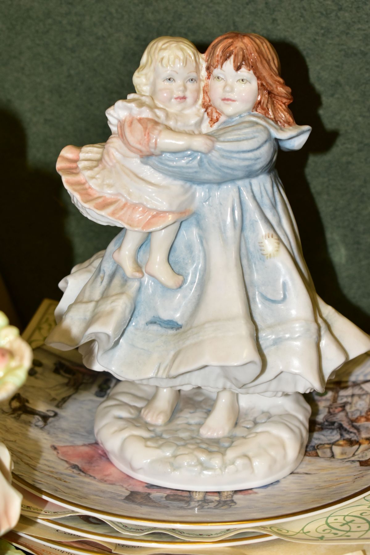 A GROUP OF FIVE ROYAL WORCESTER FIGURES AND THREE COLLECTORS PLATES, comprising The Victoria & - Image 6 of 8