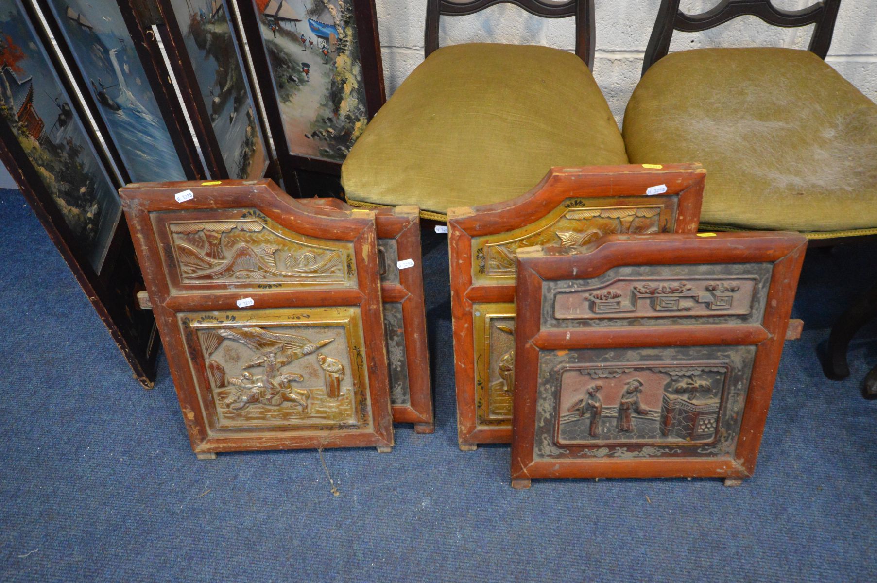 A QUANTITY OF OCCASSIONAL FURNITURE AND A COLLECTION OF CHAIRS to include an oriental folding - Image 3 of 3