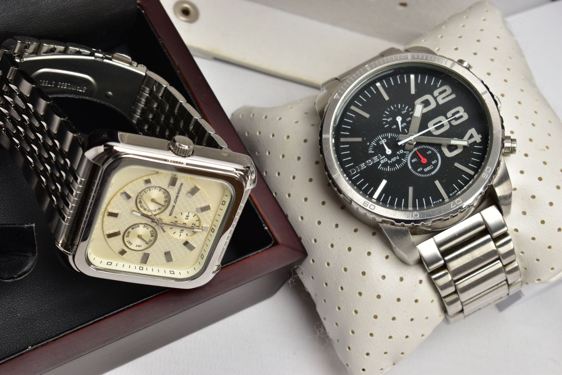 FOUR BOXED GENTS WRISTWATCHES, to include a 'Tommy Hilfiger' chronograph wristwatch fitted with a - Image 8 of 9