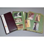 POSTCARDS approximately 380 Edwardian and early 20th Century postcards in two albums featuring