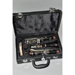 A BOOSEY & HAWKES 8-10 CLARINET, serial no 171209 in a MJB Instrument hard carry case (Grenadilla