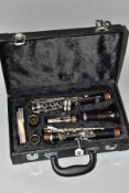 A BOOSEY & HAWKES 8-10 CLARINET, serial no 171209 in a MJB Instrument hard carry case (Grenadilla