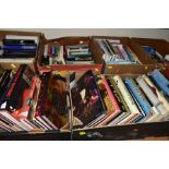 BOOKS, approximately 170 titles in seven boxes featuring Film, Actors, Music, History, Cookery,