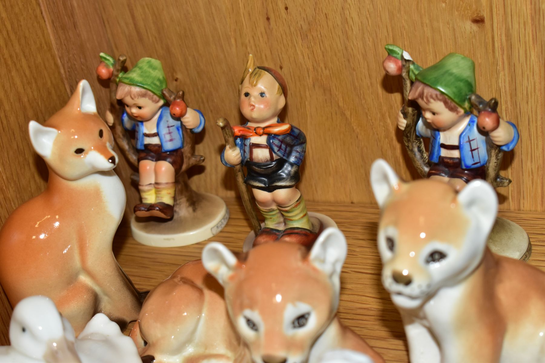 THREE HUMMEL FIGURES AND TEN NAO AND RUSSIAN ANIMAL FIGURES, the Hummel comprises two Apple Tree - Image 5 of 6