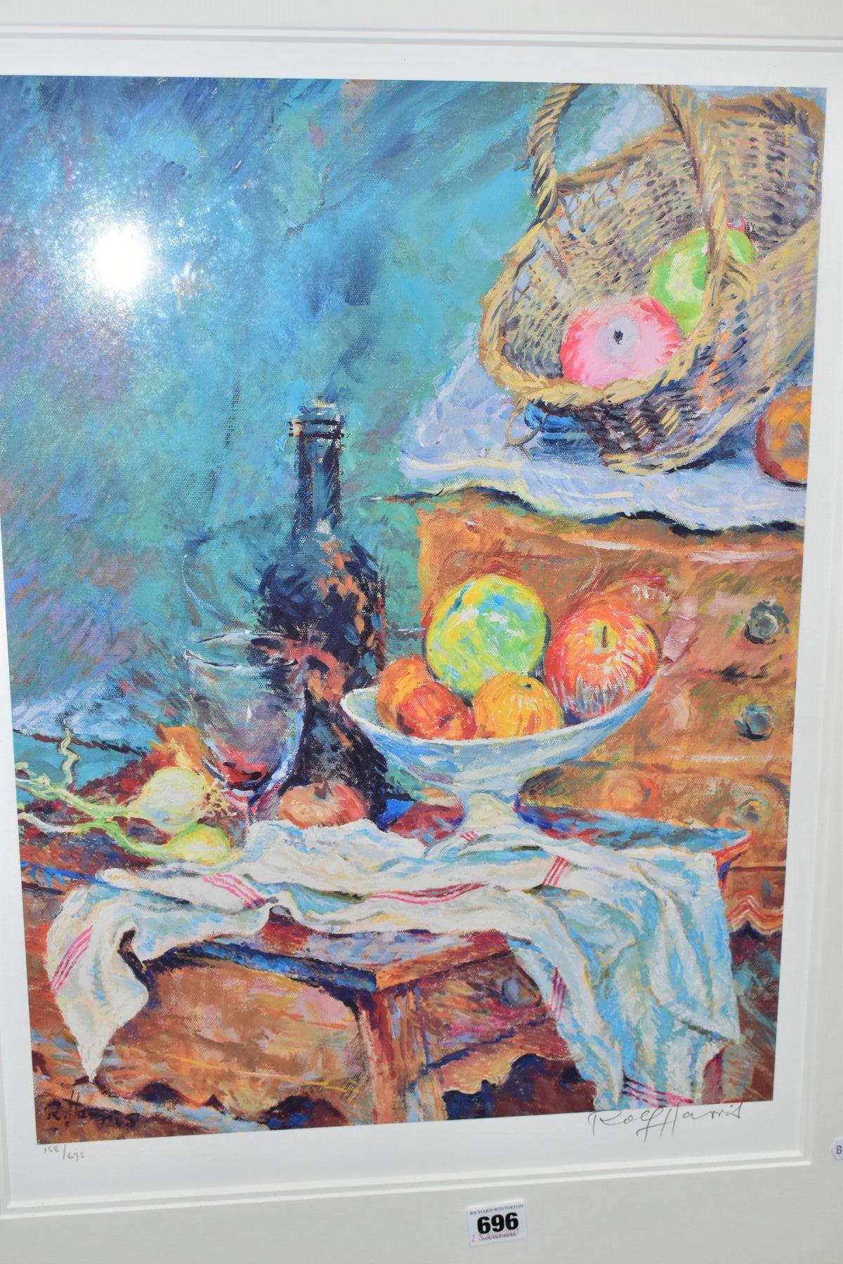 ROLF HARRIS (AUSTRALIAN 1930) 'STILL LIFE - HOMAGE TO CEZANNE' a limited edition print, 158/695 - Image 2 of 4