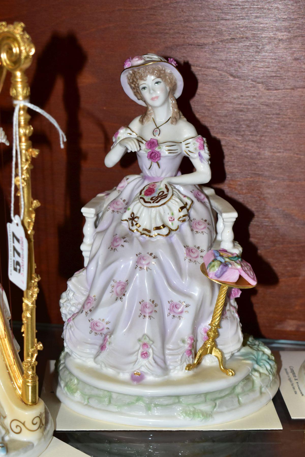 A SET OF FOUR ROYAL WORCESTER LIMITED EDITION FIGURINES, from The Graceful Arts Collection, - Image 3 of 9
