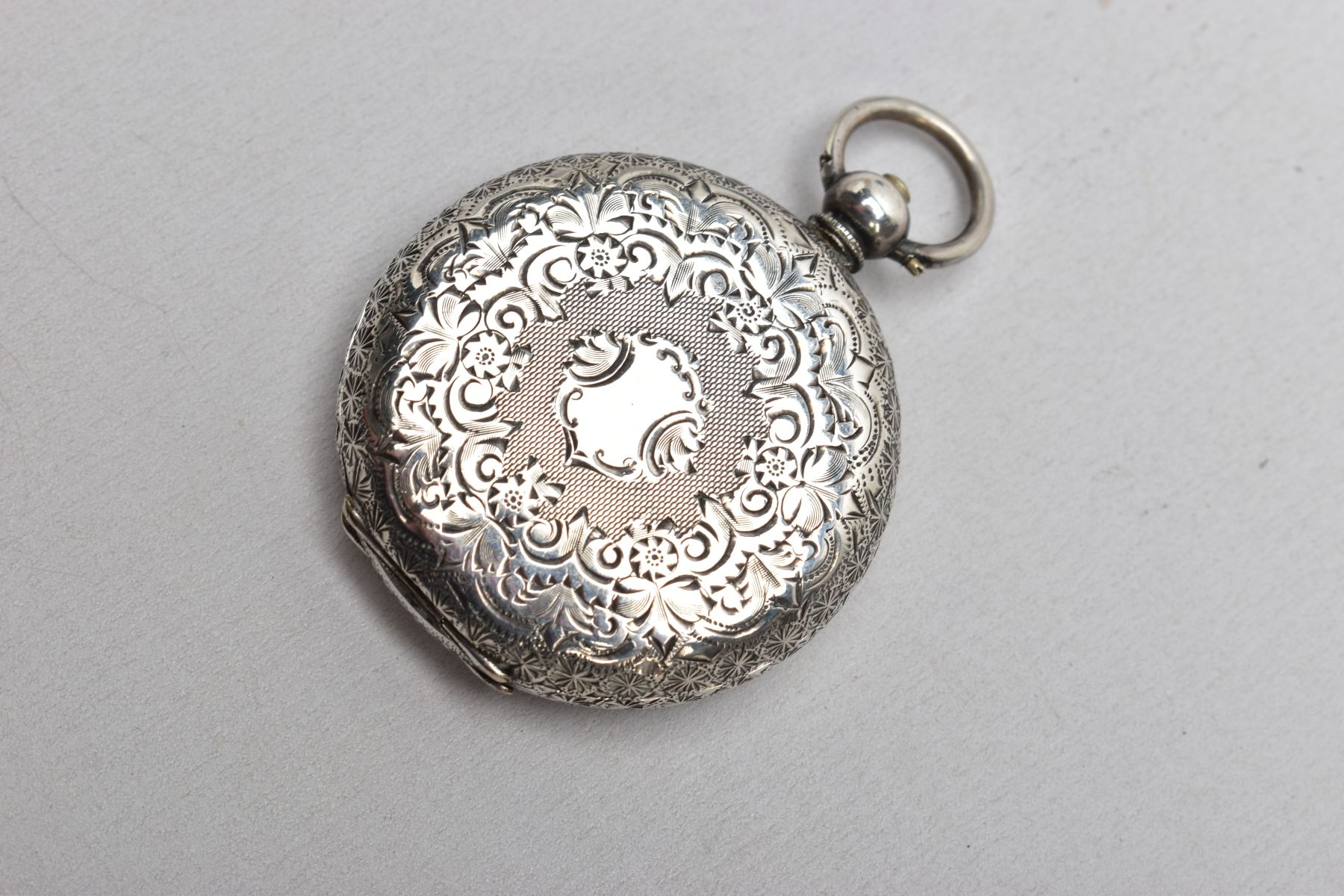 TWO EARLY 20TH CENTURY SILVER OPEN FACE POCKET WATCHES, both with white faces and black Roman - Image 7 of 9