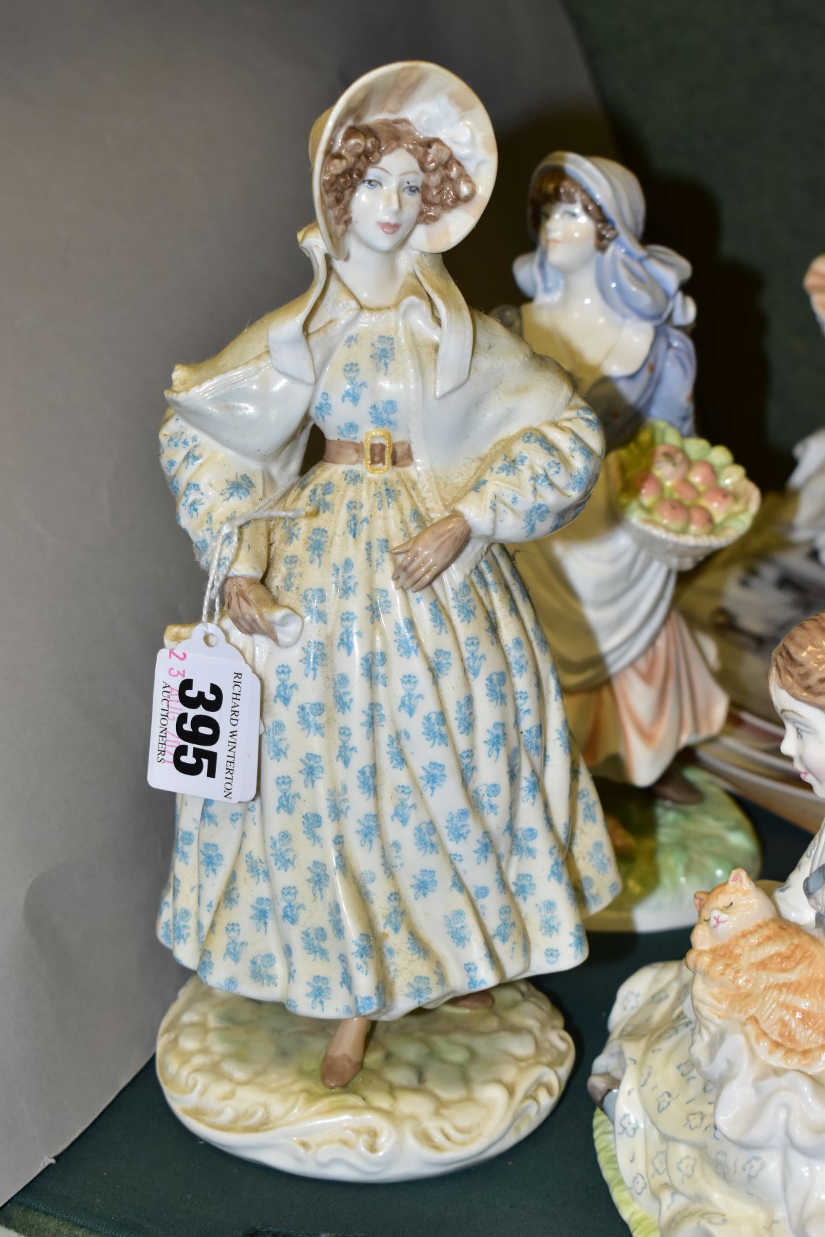 A GROUP OF FIVE ROYAL WORCESTER FIGURES AND THREE COLLECTORS PLATES, comprising The Victoria & - Image 2 of 8