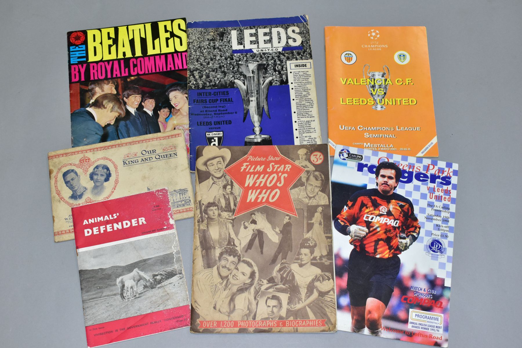 EPHEMERA. LEEDS UNITED FOOTBALL PROGRAMMES. Inter-Cities Fairs Cup Final (2nd leg) 6th September